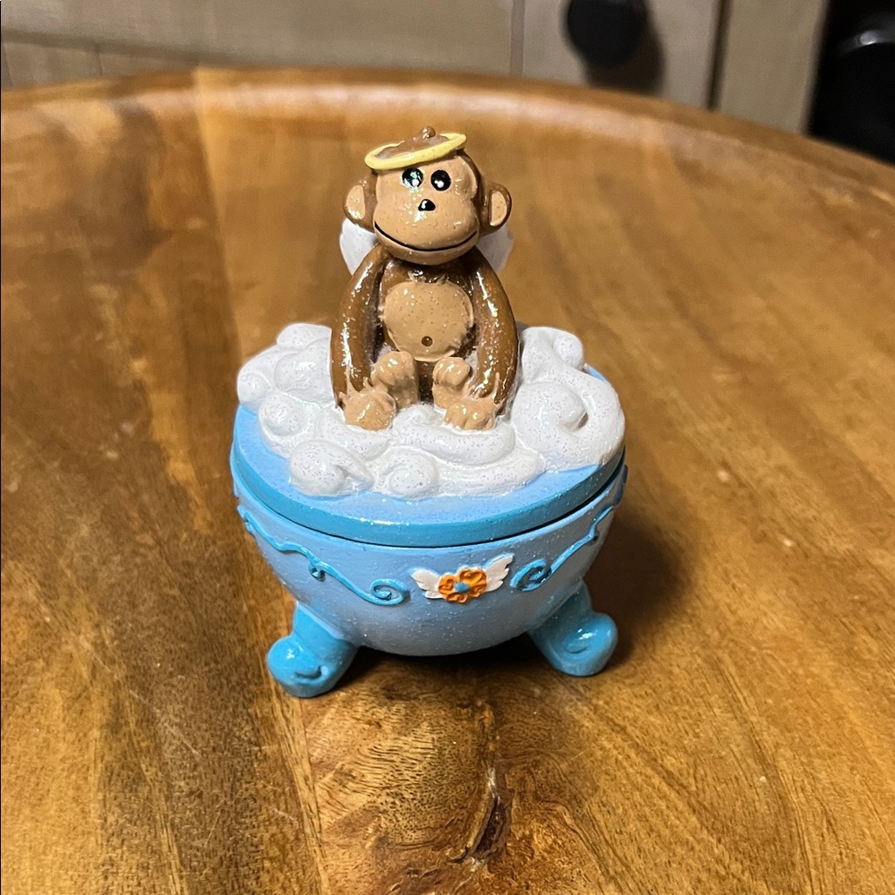 Claire’s Angel Monkey Trinket Box